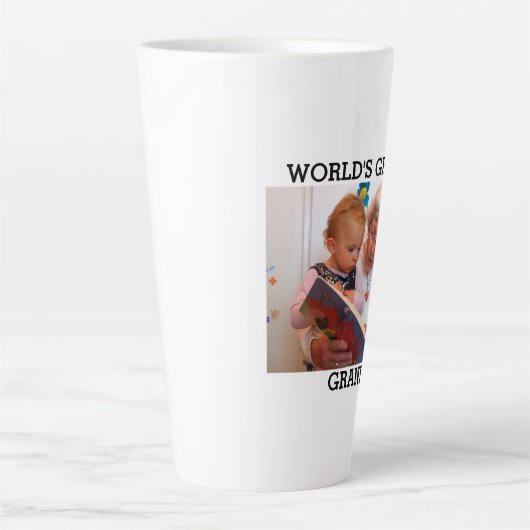 Grootste foto ter wereld Creëer je eigen foto Latte Mok (Voorkant)