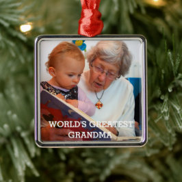 Grootste foto ter wereld Creëer je eigen foto Metalen Ornament