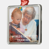 Grootste foto ter wereld Creëer je eigen foto Metalen Ornament (Links)