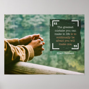 Grootste fout in het leven poster