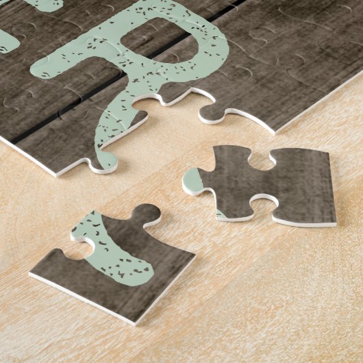 Grootste geliefde grootmoeder ooit Floral foto gem Legpuzzel (Zijkant)