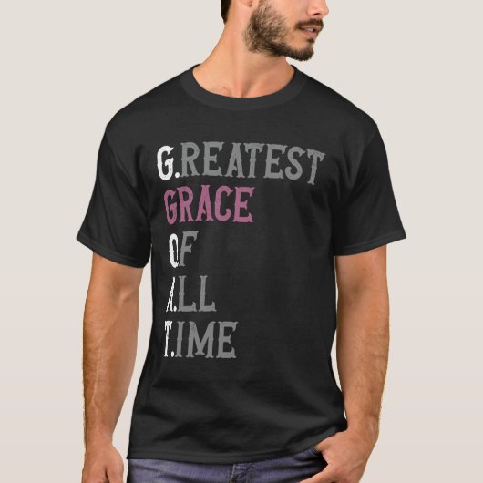 Grootste genade aller tijden  GOAT  Genade T-shirt (Voorkant)