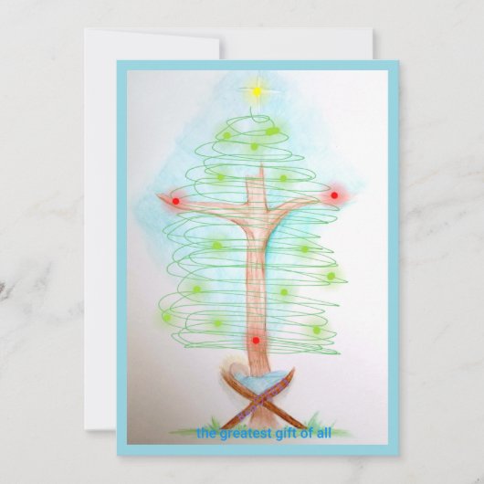 Grootste Geschenk Aller Tijden Feestdagenkaart (Voorkant)