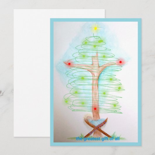 Grootste Geschenk Aller Tijden  Feestdagenkaart (Voorkant / Achterkant)