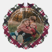 Grootste Geschenk is Familie Kerst Foto Ornament Kaart (Voorkant)