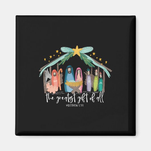 Grootste geschenk van alle Christelijke Mannen Magneet (Voorkant)