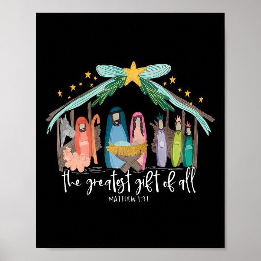 Grootste geschenk van alle Christelijke Mannen Poster (Voorkant)