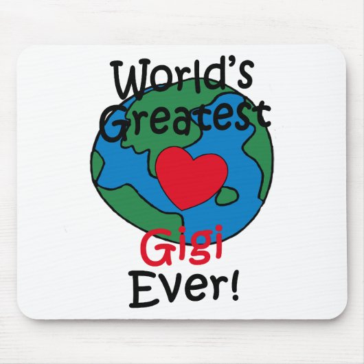 Grootste Gigi Hart ter Wereld Muismat (Voorkant)
