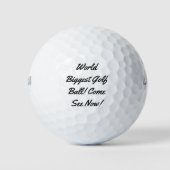 Grootste golfbal ter wereld golfballen (Voorkant)