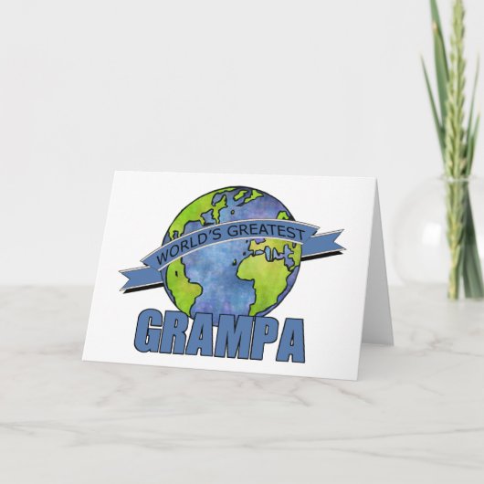 Grootste Grampa van de wereld Kaart (Voorkant)