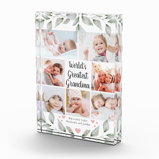 GROOTSTE GRANDMA 7 Foto Collage Greenery (Rechts)
