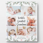 GROOTSTE GRANDMA 7 Foto Collage Greenery Fotoplaat (Voorkant)