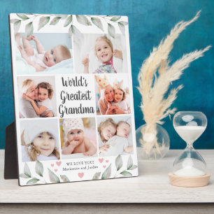GROOTSTE GRANDMA 7 Foto Collage Greenery Fotoplaat
