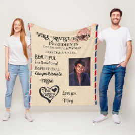 Grootste grootmaze Fleece Blanket Deken