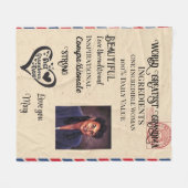 Grootste grootmaze Fleece Blanket Deken (Voorkant (Horizontaal))