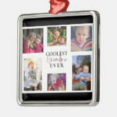 Grootste grootmoeder ooit multi-foto collage Cute Metalen Ornament (Links)