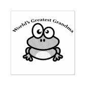 Grootste grootmoeder op aarde  zelfinktende stempel (Design)