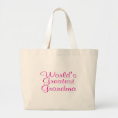 Grootste grootmoeder op de wereld grote tote bag (Voorkant)