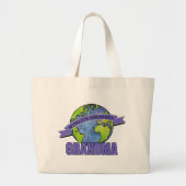 Grootste grootmoeder ter wereld grote tote bag (Voorkant)