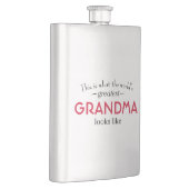 Grootste grootmoeder ter wereld heupfles (Rechts)