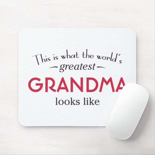 Grootste grootmoeder ter wereld muismat (Met muis)