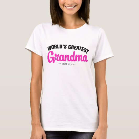 Grootste grootmoeder ter wereld sindsdien - Person T-shirt (Voorkant)