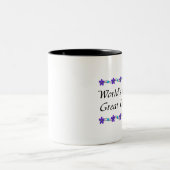 Grootste grootmoeder ter wereld tweekleurige koffiemok (Center)