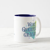 Grootste grootmoeder ter wereld tweekleurige koffiemok (Voorkant rechts)