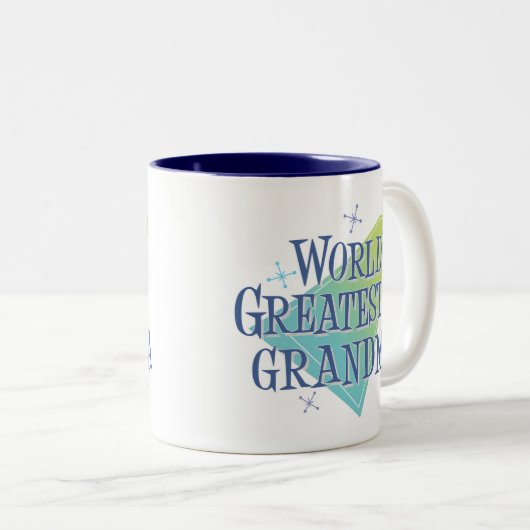 Grootste grootmoeder ter wereld tweekleurige koffiemok (Voorkant rechts)