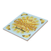 Grootste grootmoeder van Daisy World Tegeltje (Zijkant)