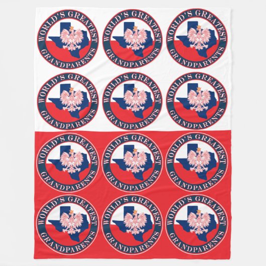 Grootste grootouders ter wereld fleece deken (Voorkant)