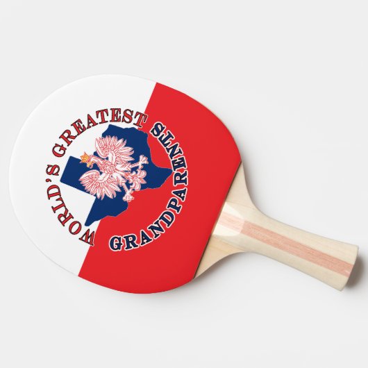 Grootste grootouders ter wereld tafeltennisbatje (Zijkant)