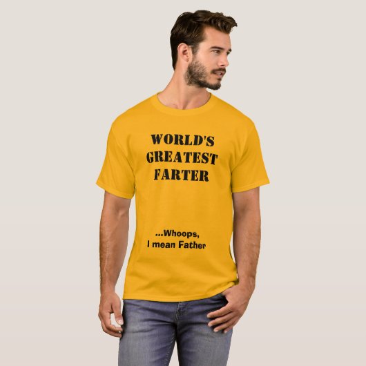 GROOTSTE GROOTSTE WERELD T-SHIRT (Voorkant volledig)