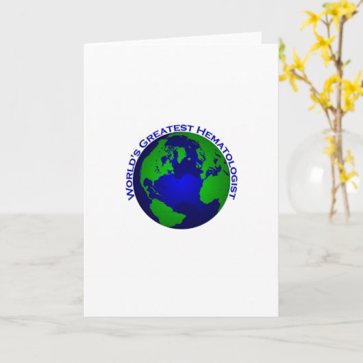 Grootste hematoloog ter wereld kaart (Gele Bloem)