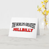 Grootste Hillbilly van de Wereld Kaart (Gele Bloem)