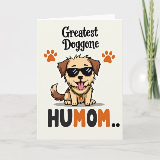 Grootste Hond Humor Moeder Kaart (Voorkant)