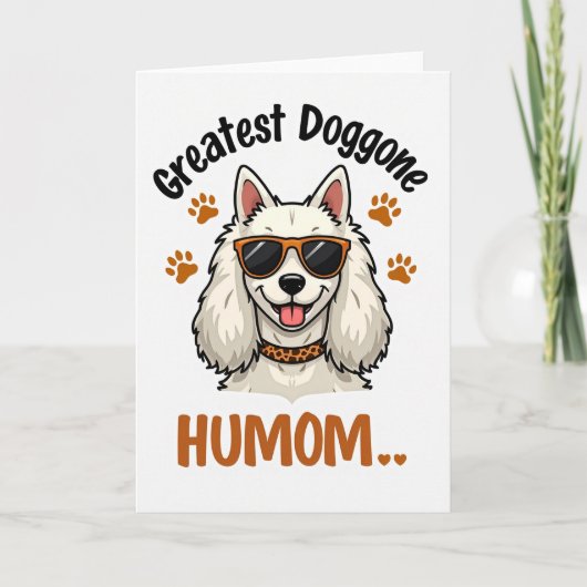Grootste hond-moeder-illustratiekaart kaart (Voorkant)