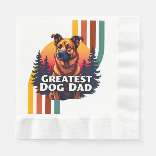 Grootste hond papa servet (Voorkant)