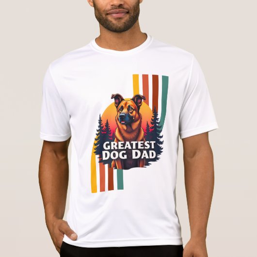 Grootste hond papa t-shirt (Voorkant)