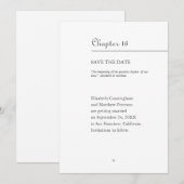 Grootste Hoofdstuk Van Ons Leven | Boek Formaat Save The Date (Voorkant / Achterkant)