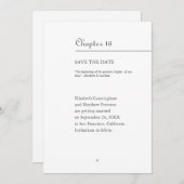 Grootste Hoofdstuk Van Ons Leven | Boekformaat Save The Date (Voorkant / Achterkant)