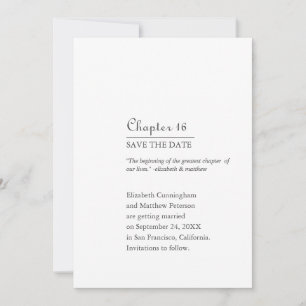 Grootste Hoofdstuk Van Ons Leven Boekformaat Save The Date