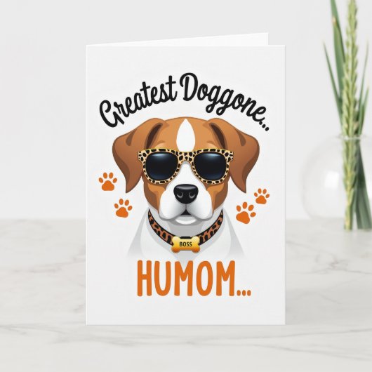 Grootste Humom Hond Baas Kaart (Voorkant)