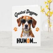 Grootste Humom Hond Kaart (Gele Bloem)