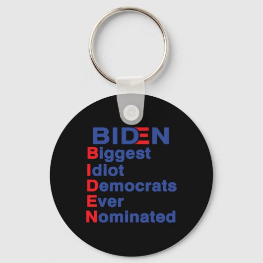 Grootste idioot Democraten ooit genomineerd Trump  Sleutelhanger (Voorkant)