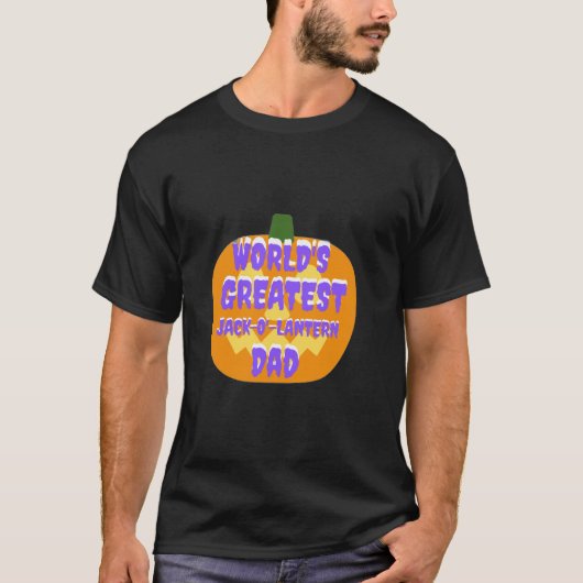 Grootste Jack-o'-lantern vader ter wereld T-shirt (Voorkant)