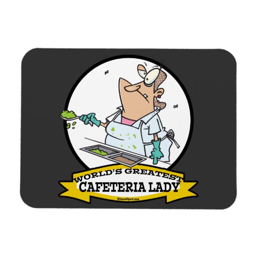 GROOTSTE KANTOORKANTORELDAME CARTOON MAGNEET (Horizontaal)