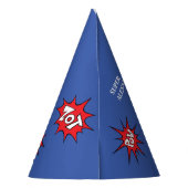 Grootste Kind superheld Geweldige komische verjaar Feesthoedjes (Achterkant)