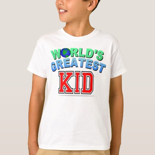 GROOTSTE KIND VAN DE WERELD T-SHIRT (Voorkant)