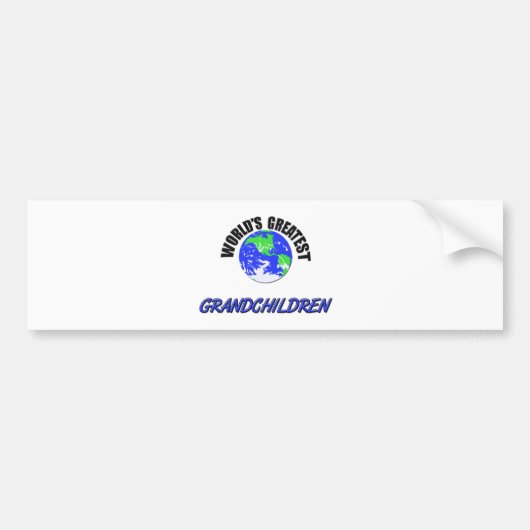 Grootste kleinkinderen ter wereld bumpersticker (Voorkant)